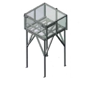 Опорная рама префильтра ОР ПФ-700х700х1500-2-050, нерж. cталь