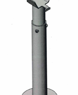 Стойка регулируемой опоры СРО 10-150-0, нерж. cталь